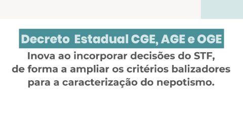 Matéria decreto age oge
