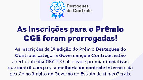 CGE-MG irá premiar boas práticas de controle interno 