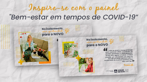 Projeto “Bem-estar em tempos de COVID-19” ganha painel no site da CGE