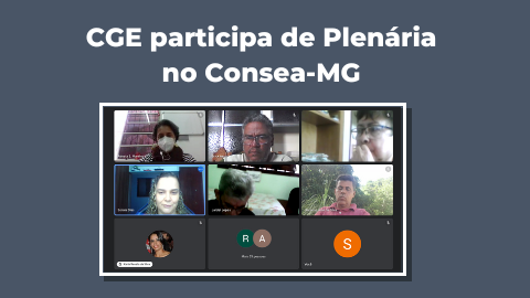 CGE participa de plenária no Consea-MG 