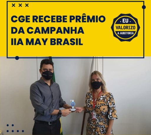 Premiacao IIA MAY controlador e auditora