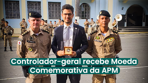 Controlador-Geral recebe Moeda Comemorativa da APM