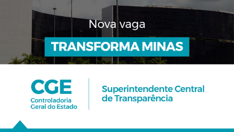Nova vaga de Superintendente Central de Transparência