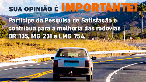 População pode opinar sobre qualidade dos serviços da BR-135