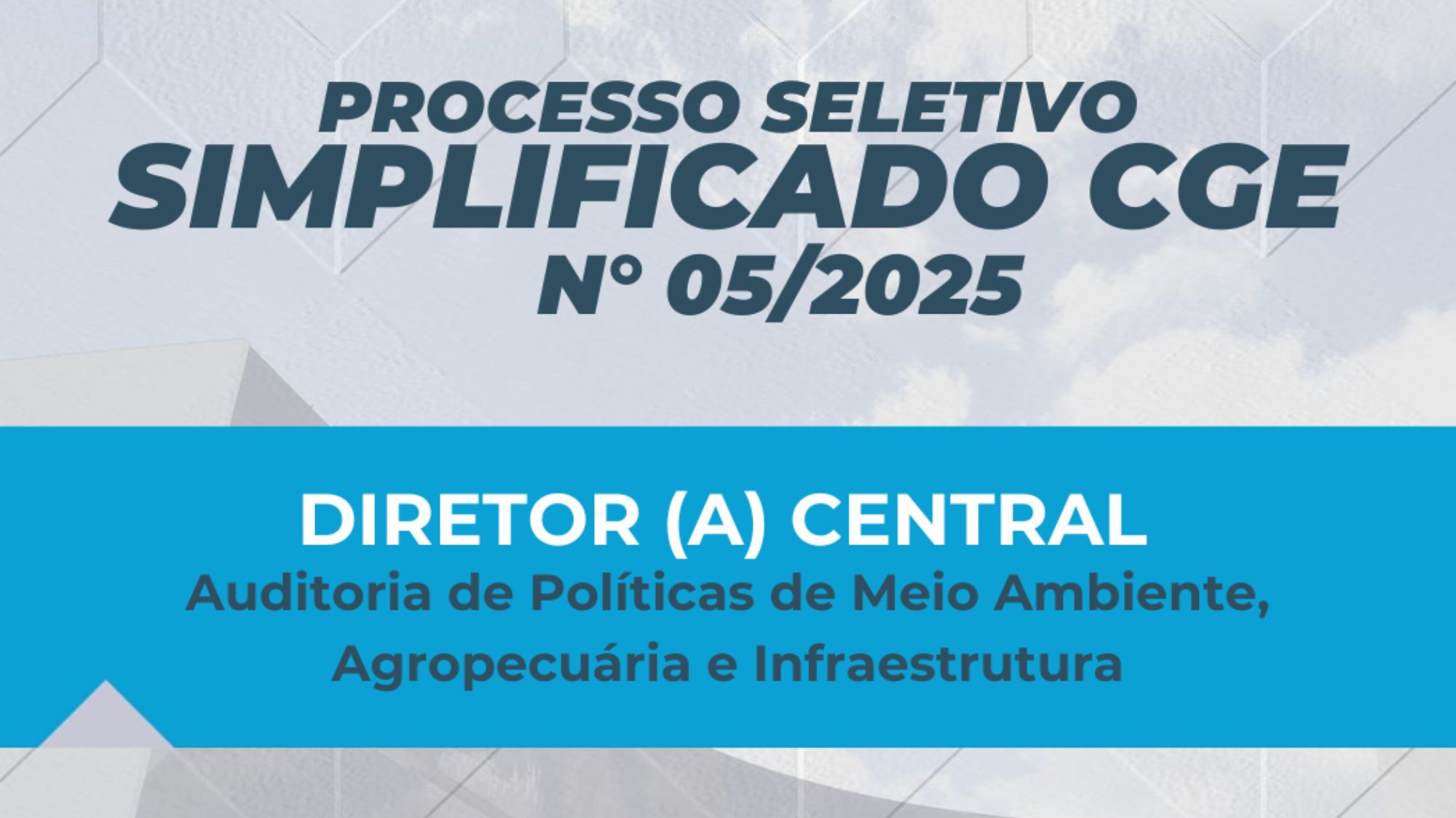 Processo Seletivo Simplificado nº 05/2025 aberto no DMAI