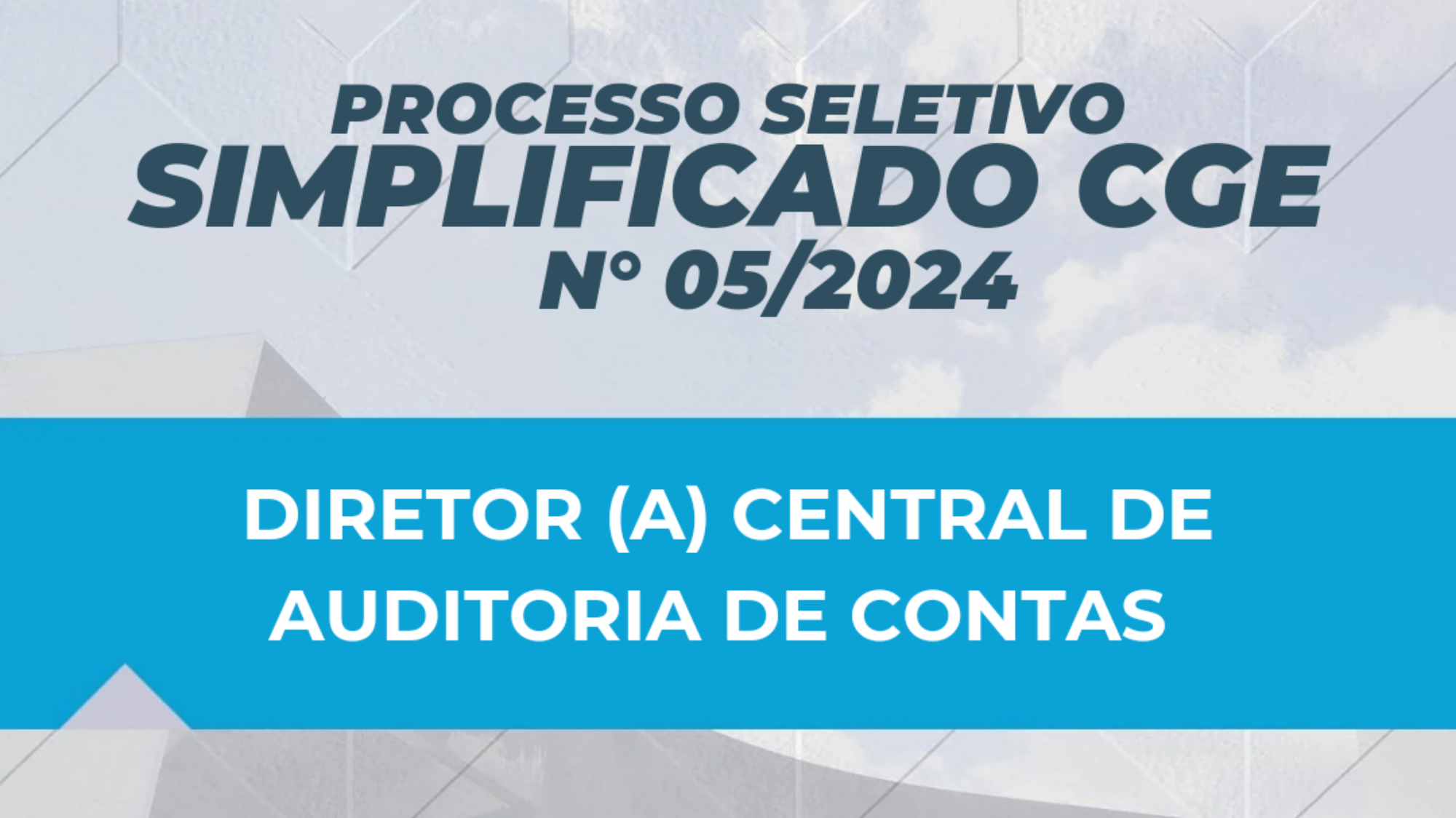 Controladoria-Geral do Estado Minas de Gerais abre vaga para Diretor(a) Central de Auditoria de Contas