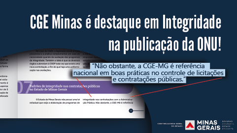 Integridade Mineira é reconhecida em publicação da ONU