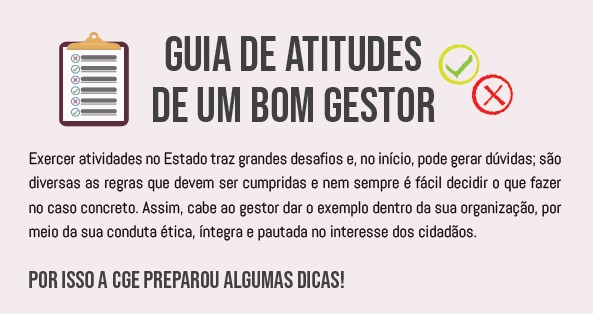 Conheça o Guia de Atitudes de um bom gestor