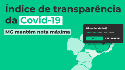 MG mantém nota máxima no ranking de transparência pela 4ª avaliação seguida